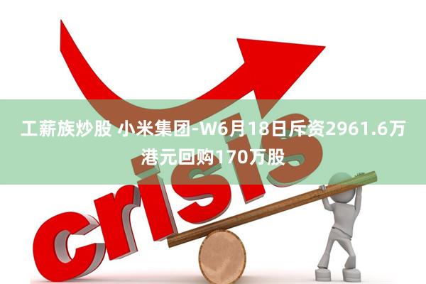 工薪族炒股 小米集团-W6月18日斥资2961.6万港元回购170万股